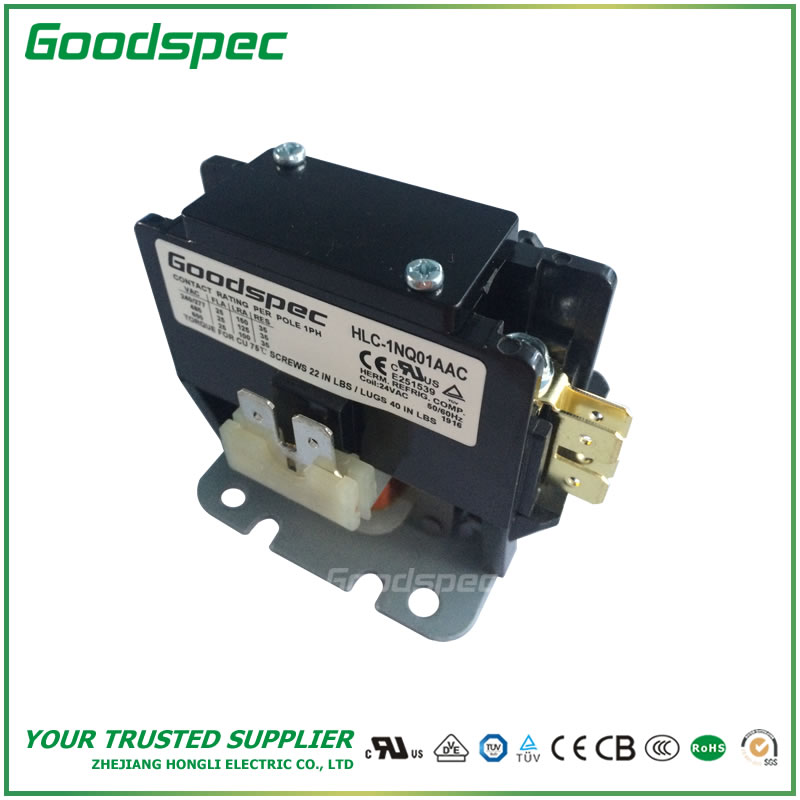 HLC-1NQ01AAC HLC-1NQ01AAC(1P/25A/24VAC) Definite Purpose Contactor