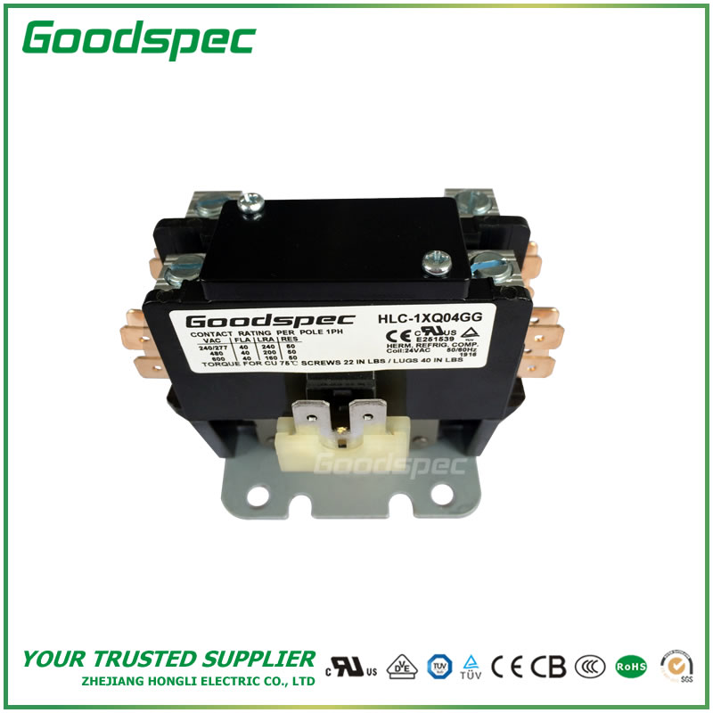 HLC-1XQ04GG(1P/40A/24VAC) Definite Purpose Contactor