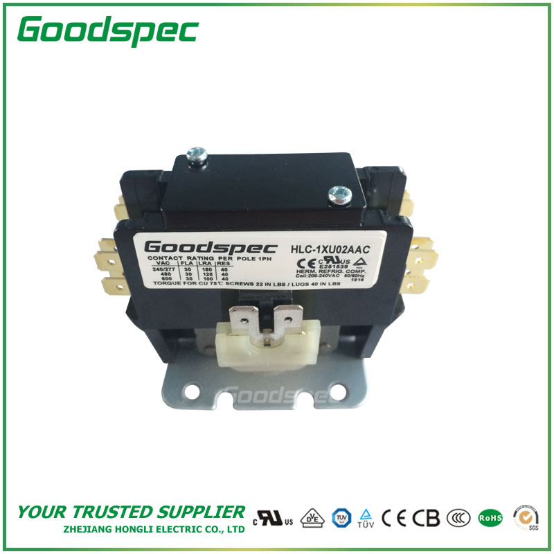 HLC-1XU02AAC-001 HLC-1XU02AAC(1P/30A/208-240VAC) Definite Purpose Contactor