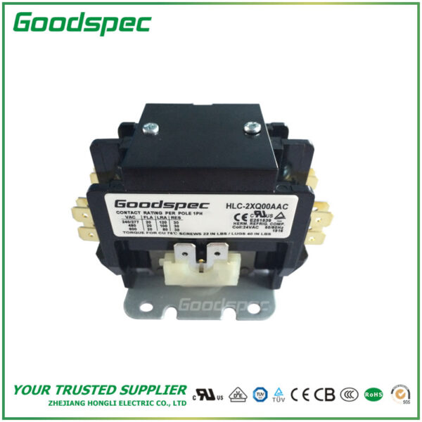 C-2XQ00AAC(2P/20A/24VAC)Definite Purpose Contactor