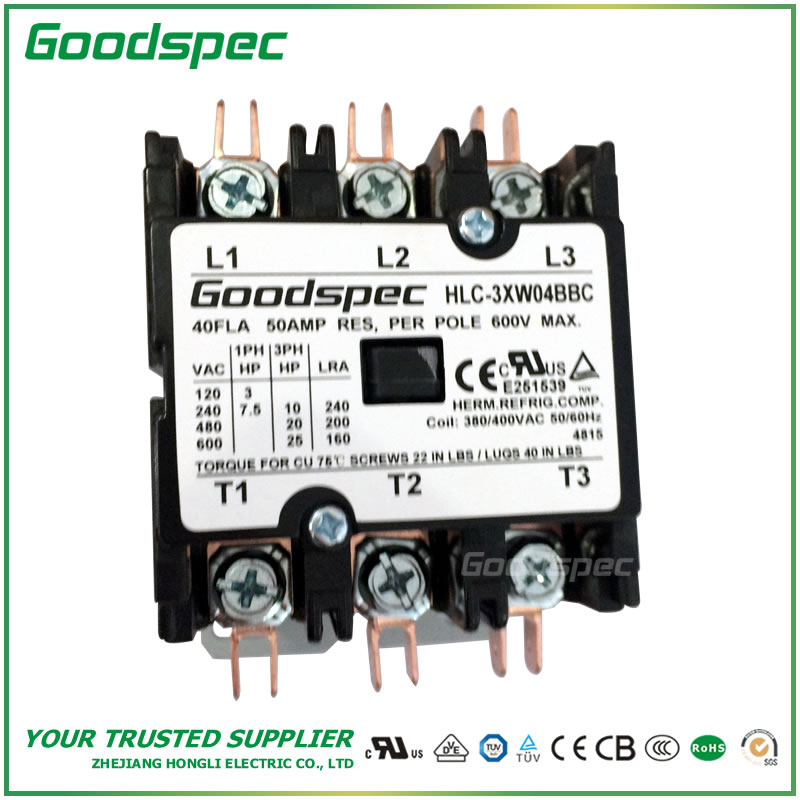 HLC-3XW04BBC(3POLES/40A/380-400VAC)Definite Purpose Contactor