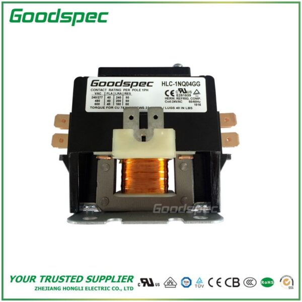 HLC-1NQ04GG(1P/40A/24VAC) DEFINITE PURPOSE CONTACTOR