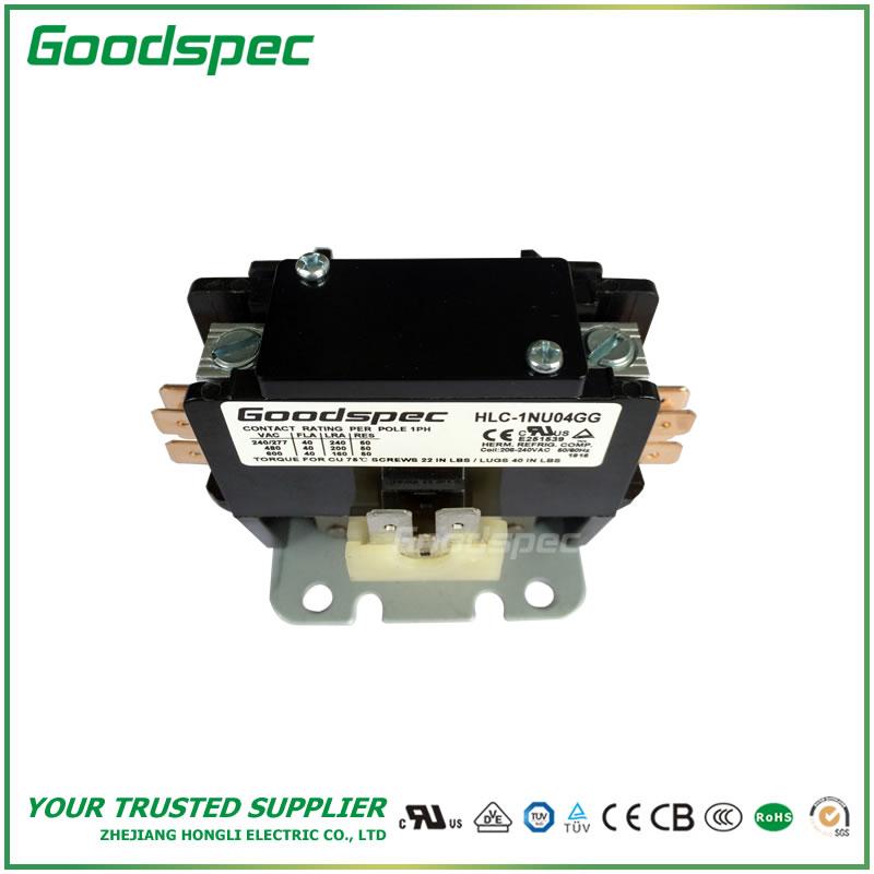 products-HLC-1NU04GG-002.jpg HLC-1NU04GG(1P/40A/208-240VAC) DEFINITE PURPOSE CONTACTOR