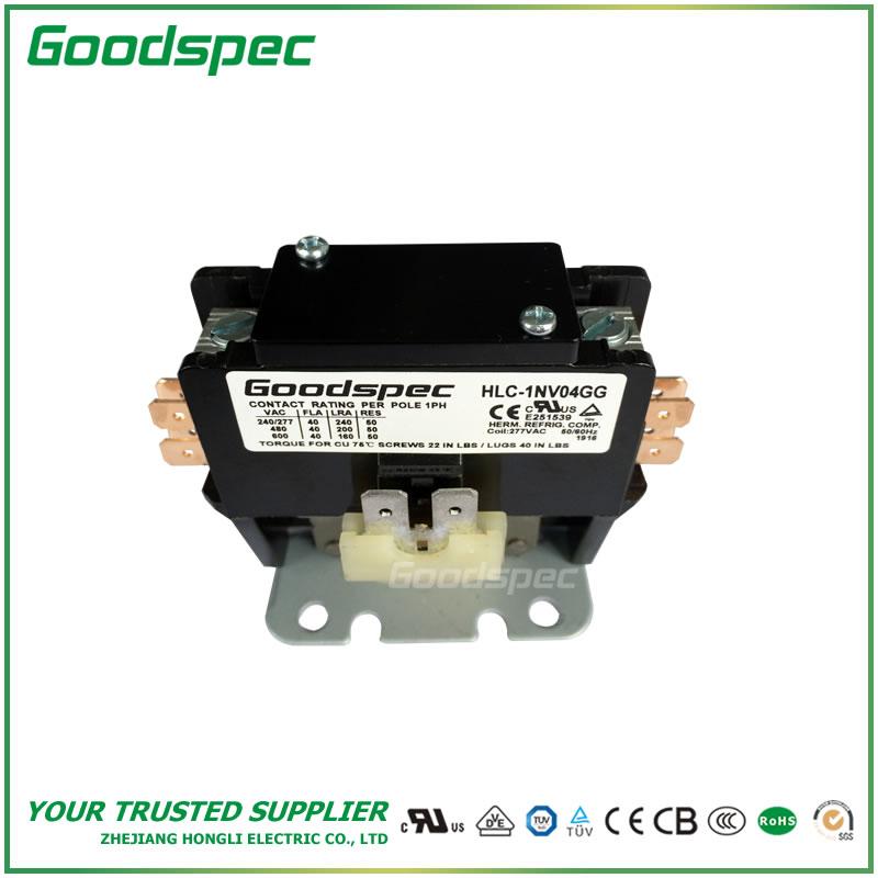 products-HLC-1NV04GG-002.jpg HLC-1NV04GG(1P/40A/277VAC) DEFINITE PURPOSE CONTACTOR