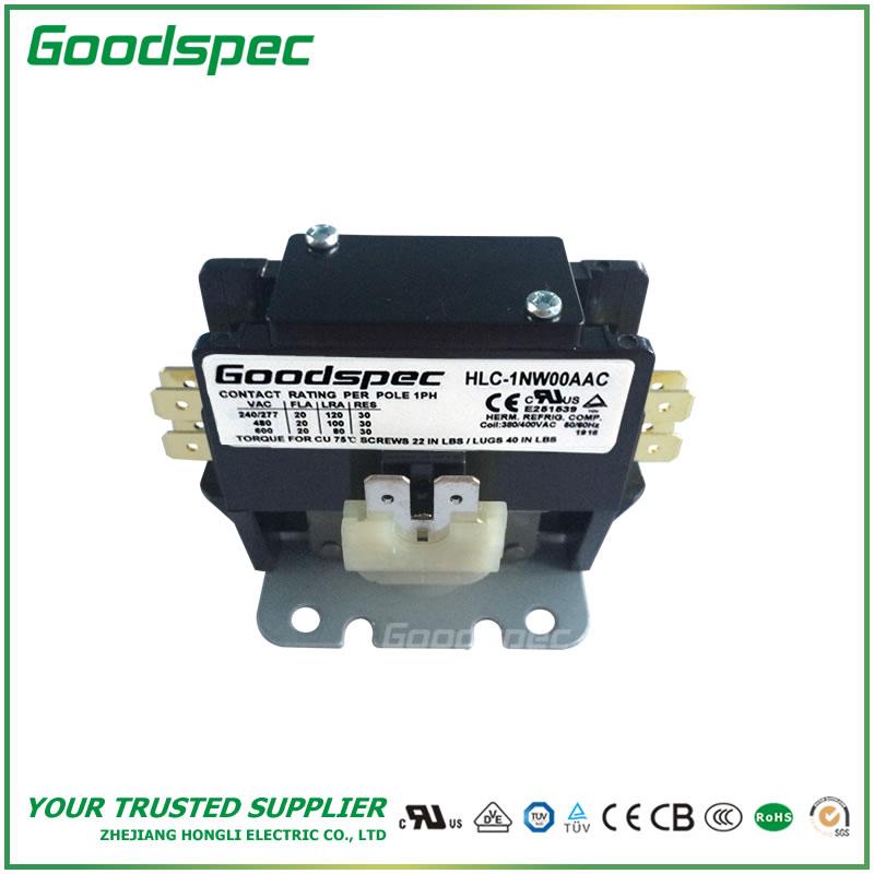 HLC-1NW00AAC(1P/20A/380-400VAC) DEFINITE PURPOSE CONTACTOR