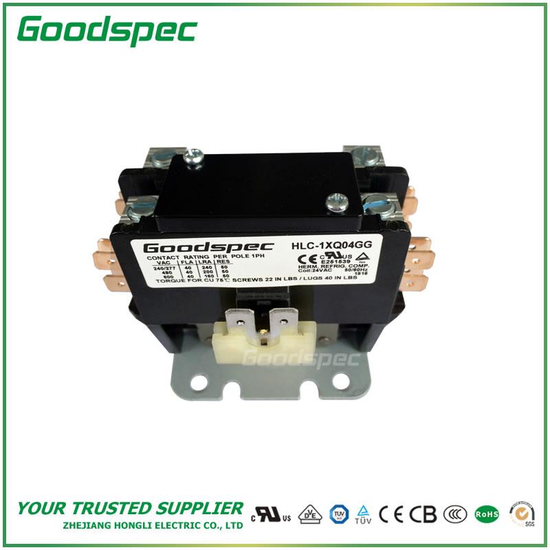GC-1XQ04GG(1P/40A/24VAC) Definite Purpose Contactor