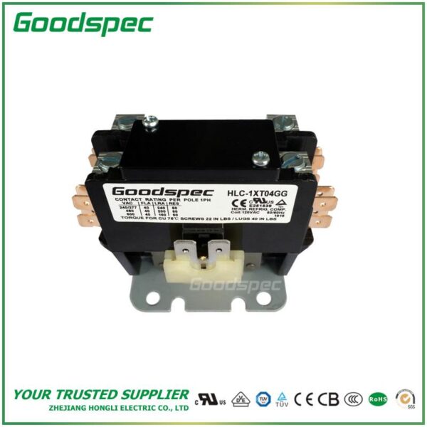 HLC-1XT04GG(1P/40A/120VAC) Definite Purpose Contactor