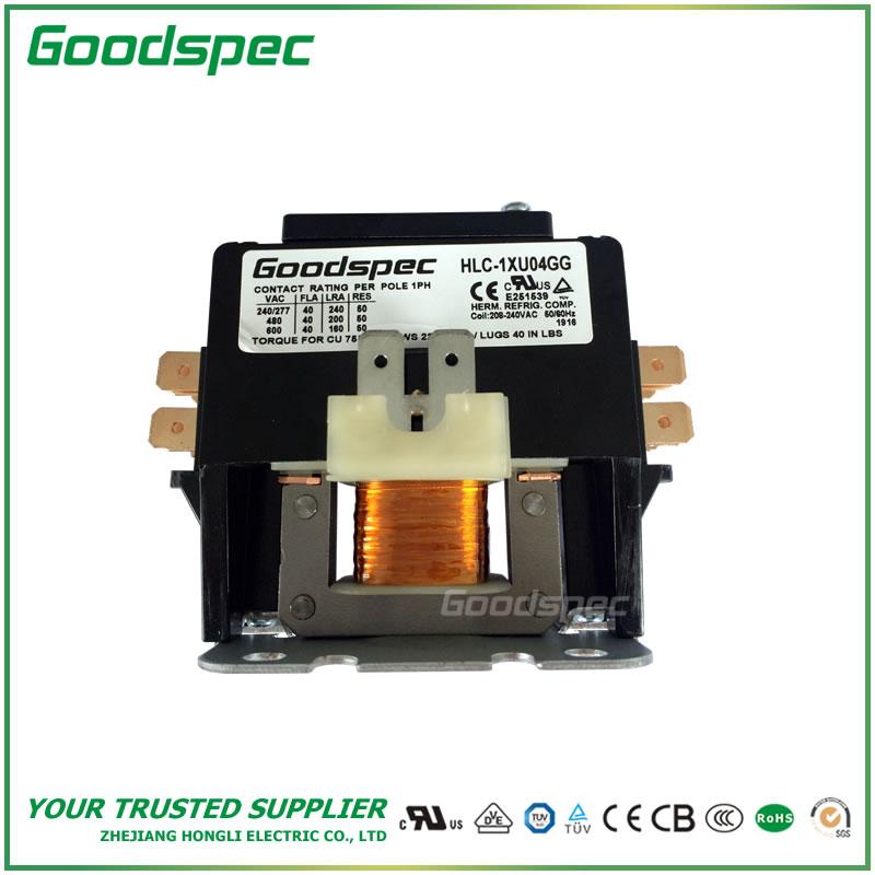 GC-1XU04GG(1P/40A/208-240VAC) Definite Purpose Contactor