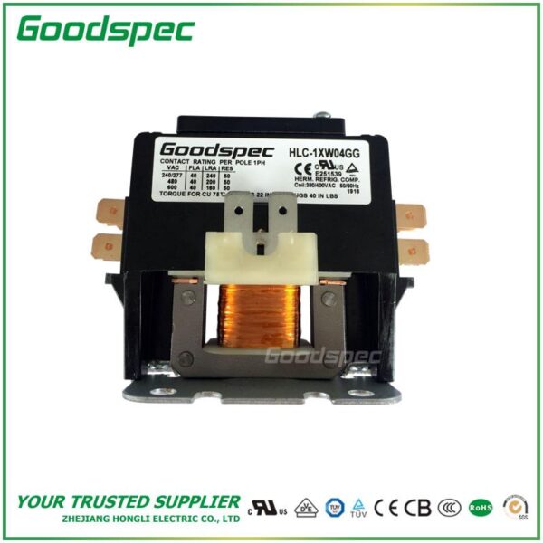 HLC-1XW04GG(1P/40A/380-400VAC) Definite Purpose Contactor