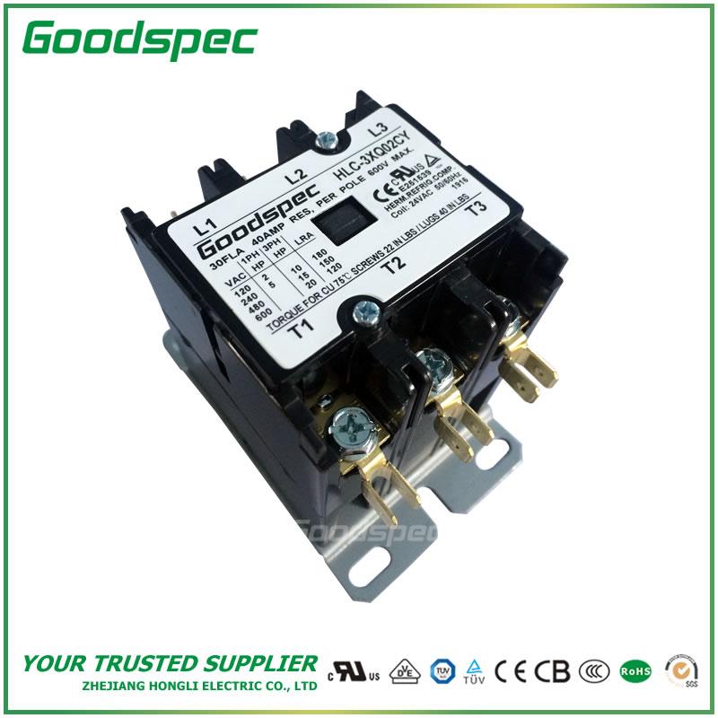 HLC-3XQ02CY(3P/30A/24VAC) Definite Purpose Contactor