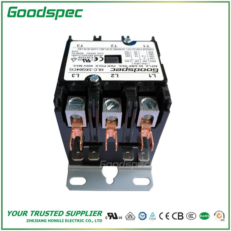 products-HLC-3XQ04CG-002.jpg HLC-3XQ04CG(3P/40A/24VAC) Definite Purpose Contactor