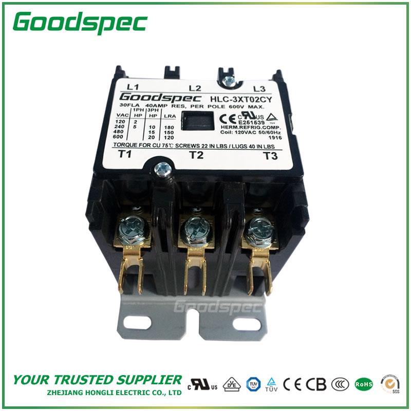GC-3XT02CY(3P/30A/120VAC)DEFINITE PURPOSE CONTACTOR
