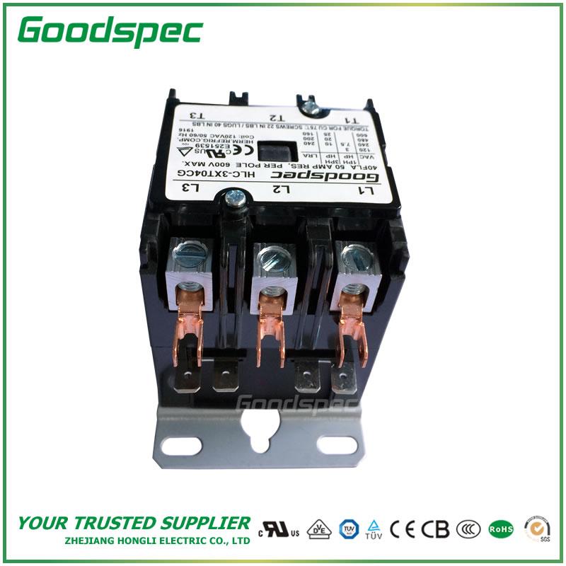 HLC-3XT04CG(3P/40A/120VAC) Definite Purpose Contactor