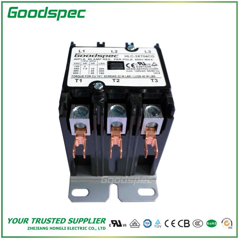 HLC-3XT04CG(3P/40A/120VAC) Definite Purpose Contactor