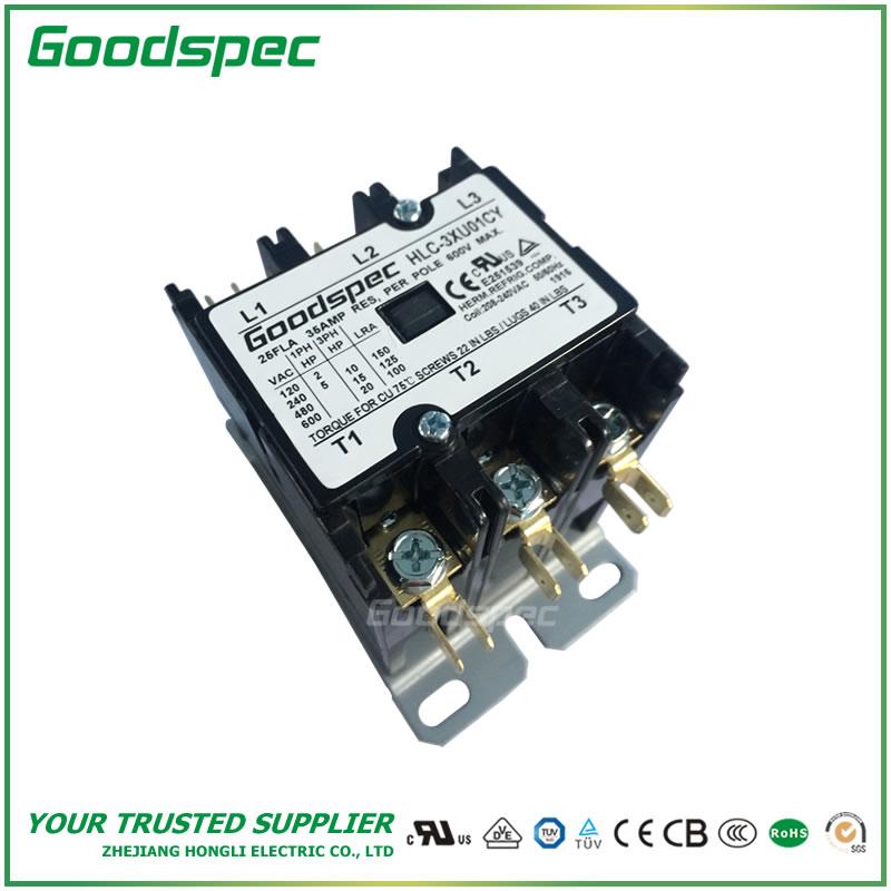 HLC-3XU01CY(3P/25A/208-240VAC)DEFINITE PURPOSE CONTACTOR