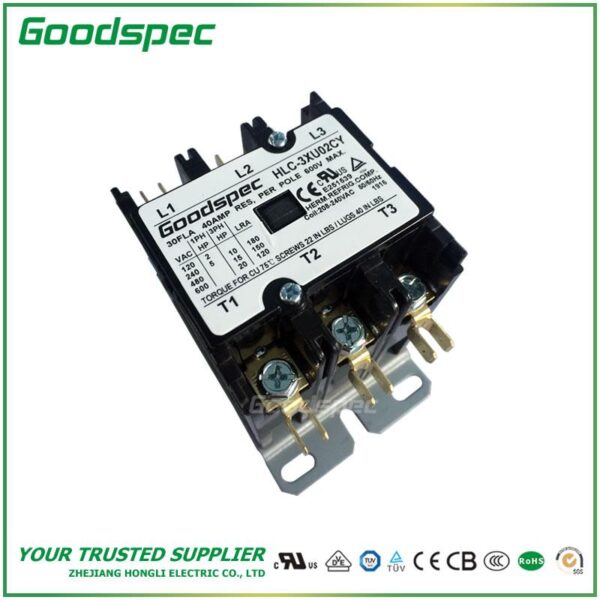 HLC-3XU02CY(3P/30A/208-240VAC) Definite Purpose Contactor