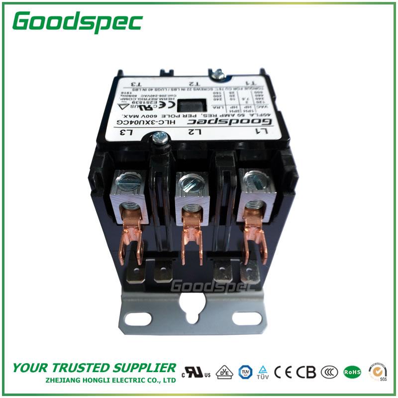 products-HLC-3XU04CG-002.jpg HLC-3XU04CG(3P/40A/208-240VAC) Definite Purpose Contactor