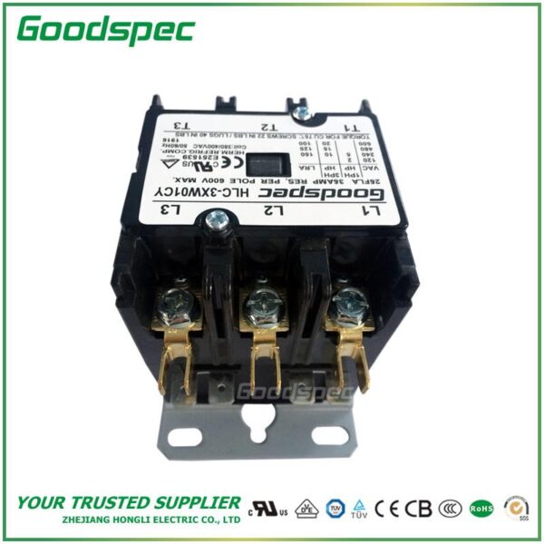 HLC-3XW01CY(3P/25A/380-400VAC)Definite Purpose Contactor