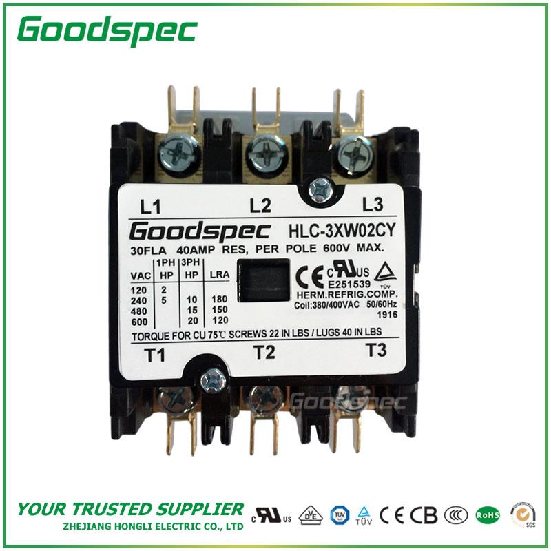 HLC-3XW02CY(3P/30A/380-400VAC) Definite Purpose Contactor