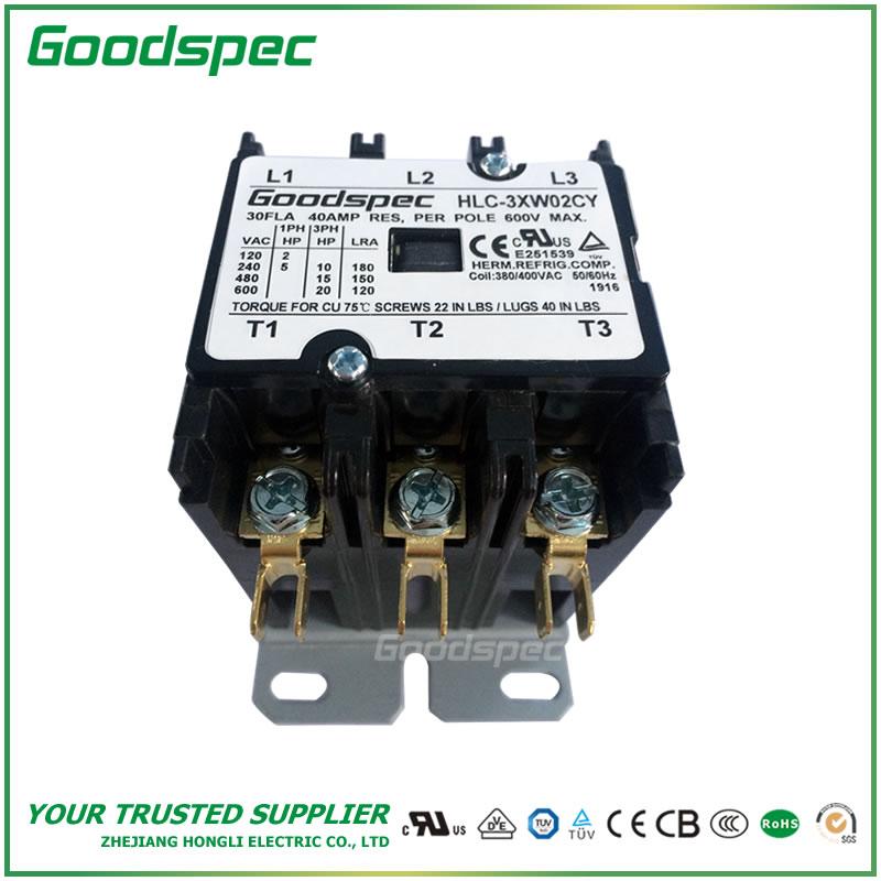 HLC-3XW02CY(3P/30A/380-400VAC)DEFINITE PURPOSE CONTACTOR
