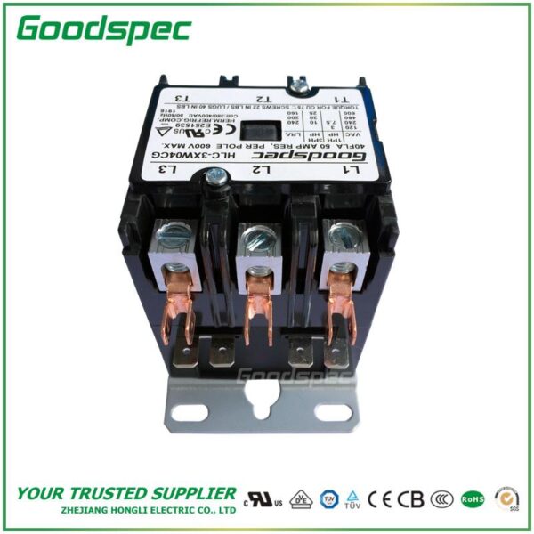 HLC-3XW04CG(3P/40A/308-400VAC) Definite Purpose Contactor