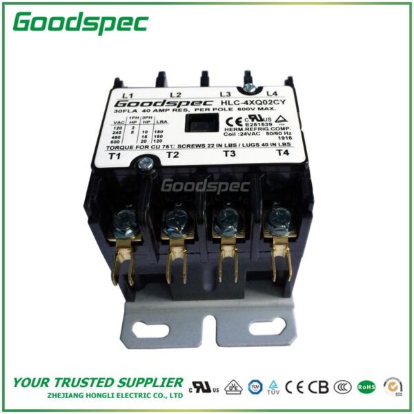 productos-HLC-4XQ02CY-002.jpg HLC-4XQ02CY(4P/30A/24V) DEFINITE PURPOSE CONTACTOR