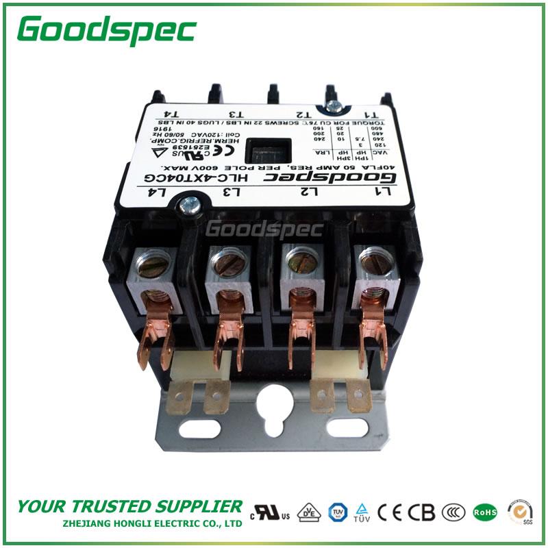 products-HLC-4XT04CG-003.jpg HLC-4XT04CG(4P/40A/120V) DEFINITE PURPOSE CONTACTOR