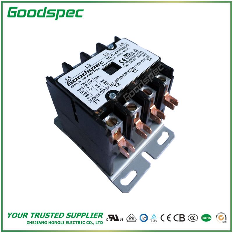 products-HLC-4XT04CG.jpg HLC-4XT04CG(4P/40A/120V) DEFINITE PURPOSE CONTACTOR