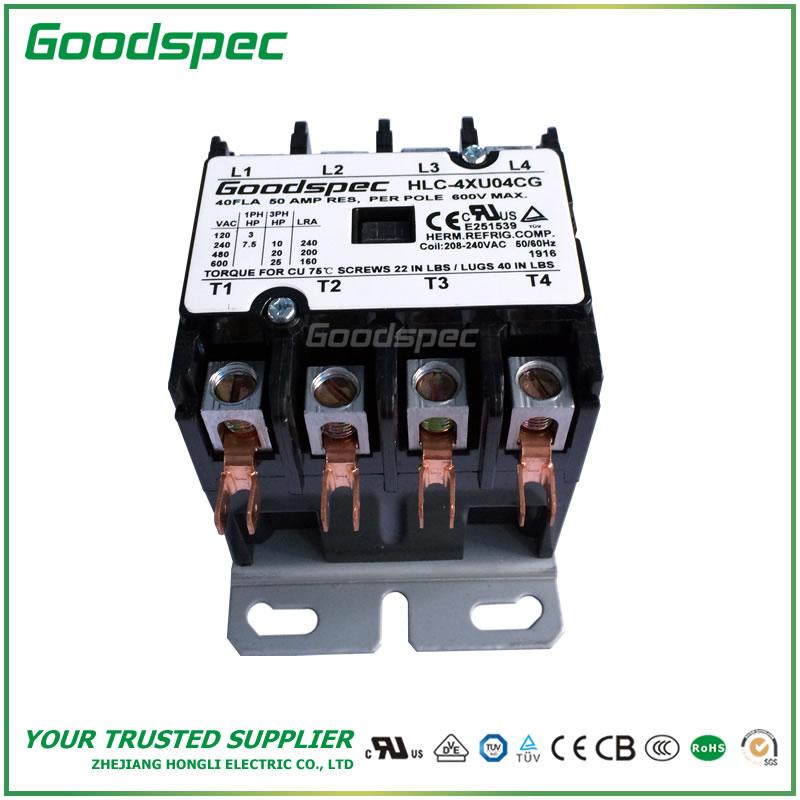 products-HLC-4XU04CG-002.jpg HLC-4XU04CG(4P/40A/208-240V) DEFINITE PURPOSE CONTACTOR