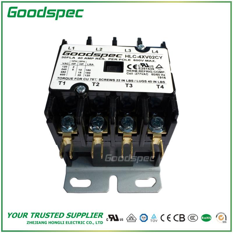 HLC-4XV02CY(4P/30A/277V)DEFINITE PURPOSE CONTACTOR