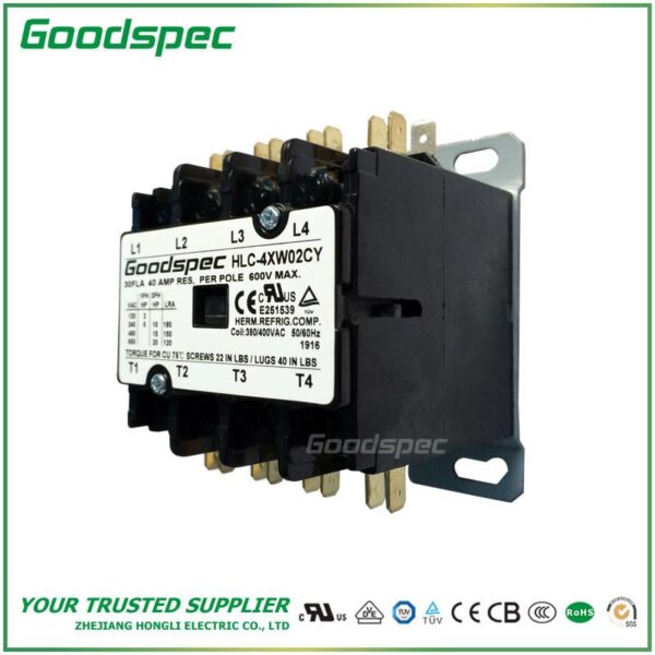 HLC-4XW02CY(4P/30A/380-400V)DEFINITE PURPOSE CONTACTOR