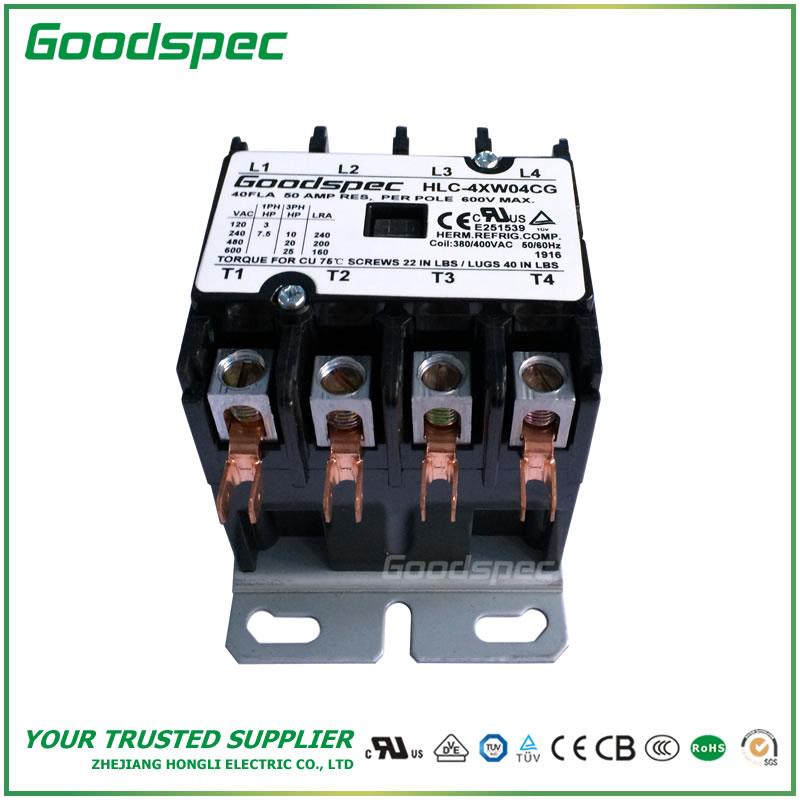 products-HLC-4XW04CG-003.jpg HLC-4XW04CG(4P/40A/380-400VAC)DEFINITE PURPOSE CONTACTOR