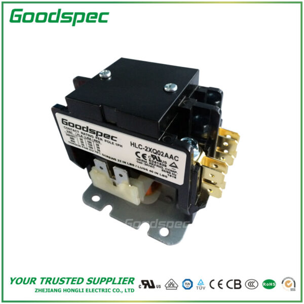 HCC-2XQ02AAC(2P/30A/24VAC) Definite Purpose Contactor
