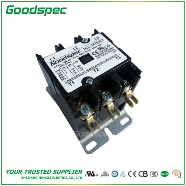 C-3XT02CY(3P/30A/120VAC)DEFINITE PURPOSE CONTACTOR