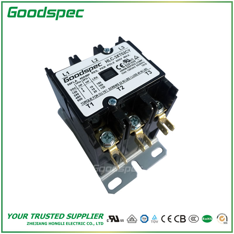 C-3XT02CY(3P/30A/120VAC)DEFINITE PURPOSE CONTACTOR