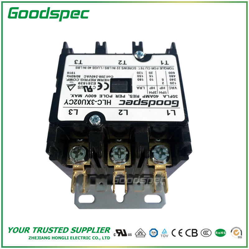 HLC-3XU02CY(3P/30A/208-240VAC) Definite Purpose Contactor