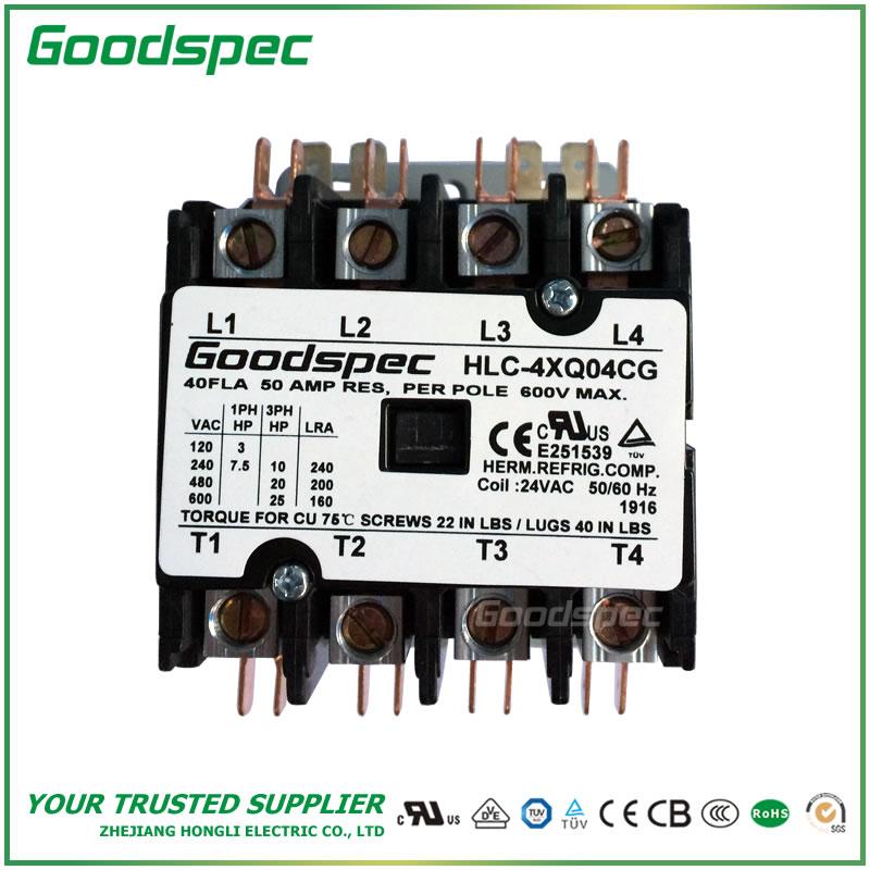 HLC-4XU04CG(4P/40A/208-240V) DEFINITE PURPOSE CONTACTOR